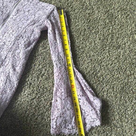 Bardot Solange Off-the-shoulder Lace Dress Size 6 Purple - Picture 16 of 16